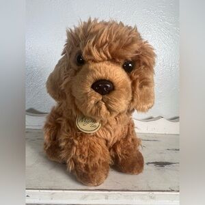 Miyoni Tots Labradoodle 2015 Sitting Puppy Dog Plush Stuffed Animal by Aurora 7"